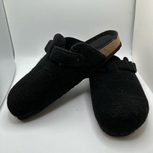 CUSHIONAIRE Womens Clog 11 BLACK FUR - Picture 7 of 7